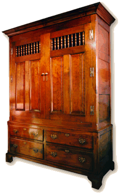 American Cherry Panelled Food Cupboard